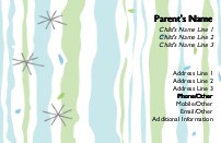 Sparkle and Shine Full Colour Mummy Contact Cards