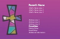 Stained Glass Serenity Full Colour Mummy Contact Cards