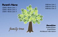 Strong Roots Full Colour Mummy Contact Cards