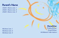Sunshiny Day Full Colour Mummy Contact Cards