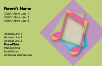 Tilted Tune Full Colour Mummy Contact Cards