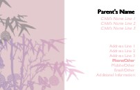 Zen Way Full Colour Mummy Contact Cards