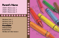 Artists In the Making Full Colour Mummy Contact Cards