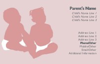Background Babies Full Colour Mummy Contact Cards