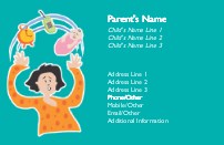 Balancing Act Full Colour Mummy Contact Cards