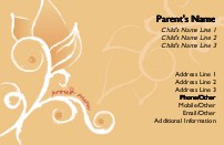 Budding Friendship Full Colour Mummy Contact Cards