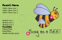 Come Fly with Me Full Colour Mummy Contact Cards