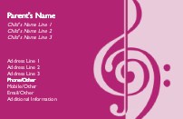 Cosy Clefs Full Colour Mummy Contact Cards