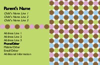 Dotty Design Full Colour Mummy Contact Cards