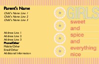 Feminine Fine Points Full Colour Mummy Contact Cards