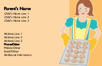 Fresh Baked Goodies Full Colour Mummy Contact Cards