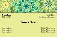 Garden Surge Full Colour Mummy Contact Cards