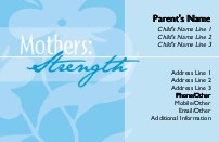 Graceful Strength Full Colour Mummy Contact Cards