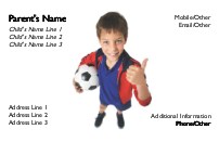 Gracious Winner Full Colour Mummy Contact Cards