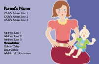Kiss the Boo Boo Full Colour Mummy Contact Cards