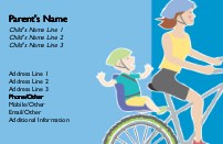 Little Easy Rider Full Colour Mummy Contact Cards
