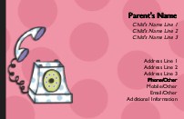 Off the Hook Full Colour Mummy Contact Cards