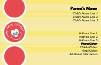 Play Circle Full Colour Mummy Contact Cards