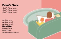 Quiet Time Full Colour Mummy Contact Cards