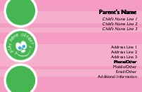 See You Around Full Colour Mummy Contact Cards