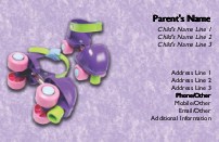 Stylin Skates Full Colour Mummy Contact Cards
