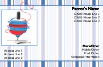 Topsy Turvy Full Colour Mummy Contact Cards
