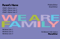 Vibrant Visibility Full Colour Mummy Contact Cards