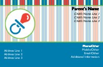 Baby's Dummy Full Colour Mummy Contact Cards