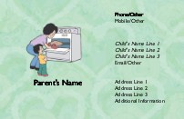 Fresh From the Oven Full Colour Mummy Contact Cards