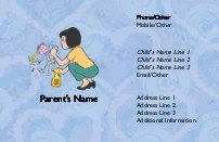 Surprise Mural Full Colour Mummy Contact Cards