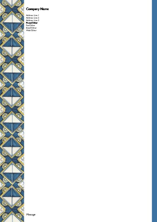 Lovely Lattice A4 Recycled Letterhead