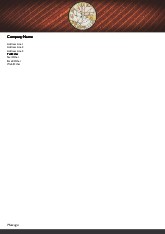 Leaf Pattern Stained Glass A4 Letterhead