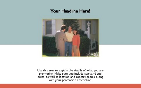 Estate Agent Showing House Full Colour Oversized Postcards