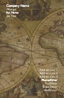 Old Geographic Map Full Colour Business Cards