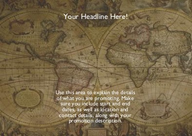 Old Geographic Map Full Colour Standard Sized Postcards