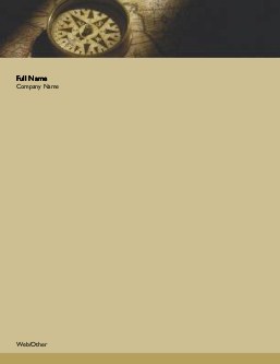 Compass on Geographic Map Compact Note Pads