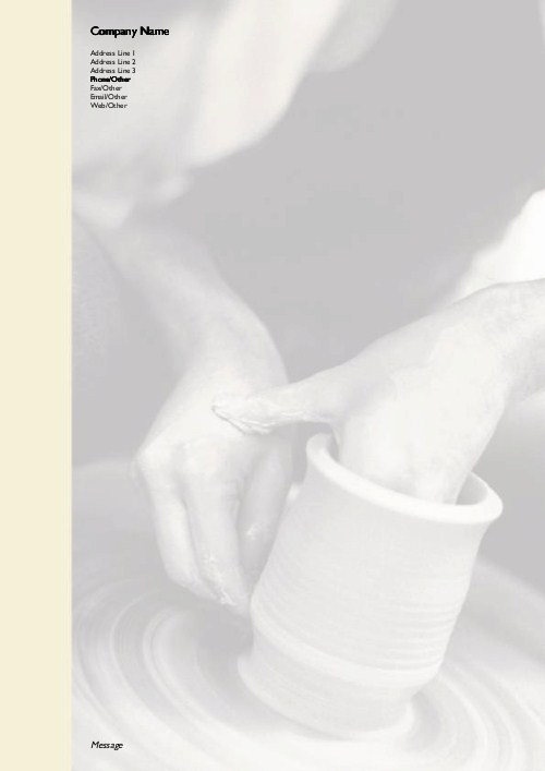 Potter's Wheel A4 Recycled Letterhead