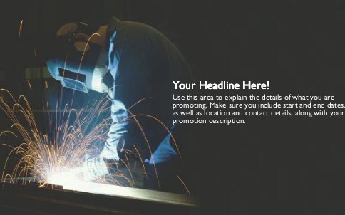 Steel Worker Full Colour Oversized Postcards