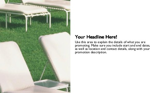 Lawn Chairs Full Colour Oversized Postcards