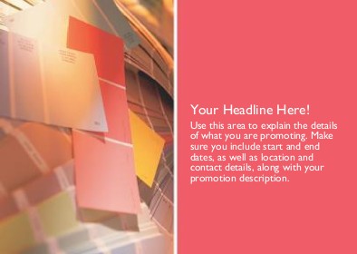 Paint Colour Tiles Full Colour Standard Sized Postcards