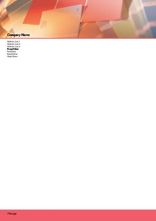 Paint Colour Tiles A4 Recycled Letterhead