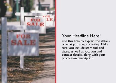For Sale Signs Full Colour Standard Sized Postcards