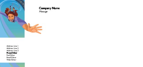 Bungee Jumper Full Colour Compliment Slips