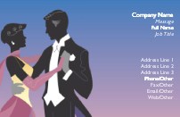 Couple Dancing Full Colour Business Cards