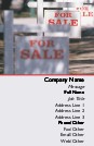 For Sale Signs Recycled Business Cards