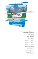 Aeroplane on the Water Full Colour Business Cards