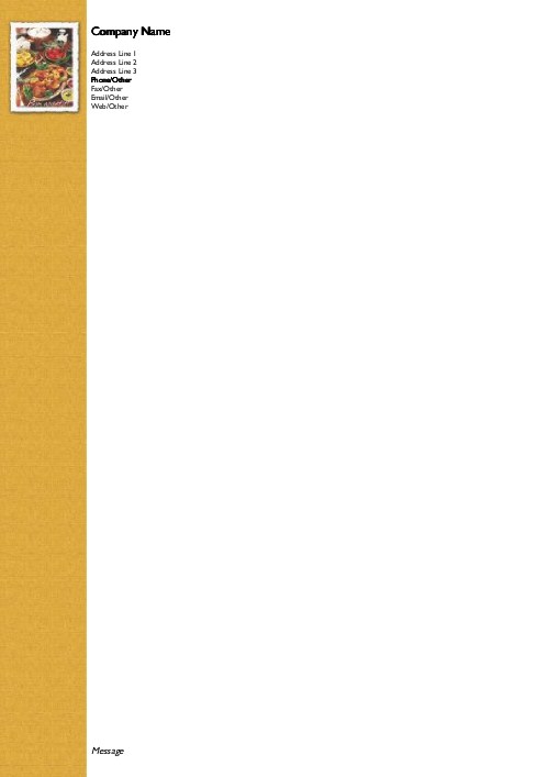 Bon Appetit A4 Recycled Letterhead