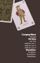 Joker Face Up Full Colour Magnetic Business Cards