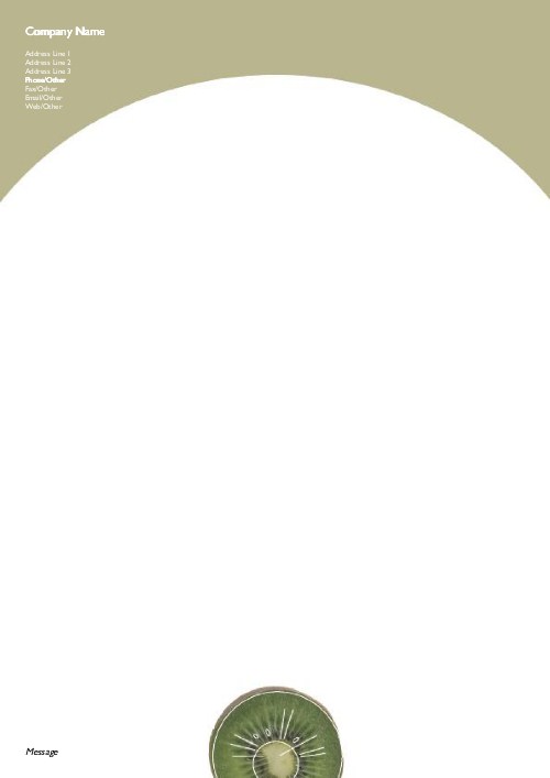 Juicy Kiwi A4 Recycled Letterhead