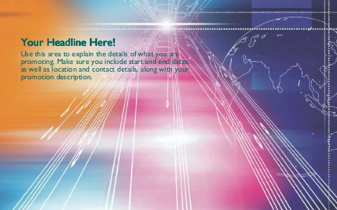 Explosive Design Full Colour Oversized Postcards